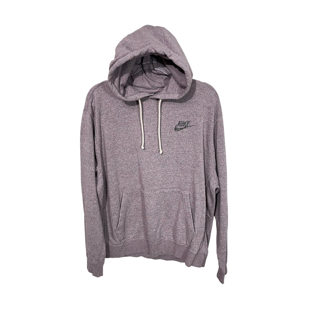 Nike Hoodie Mens Large Purple Space Dye Move To Zero Pullover Sweatshirt